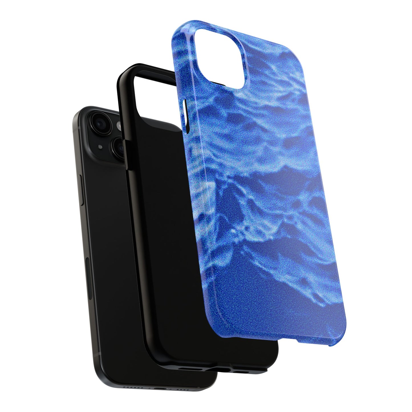 Blurred Ocean Waves Dark Blue Tough Phone Case | Aesthetic
