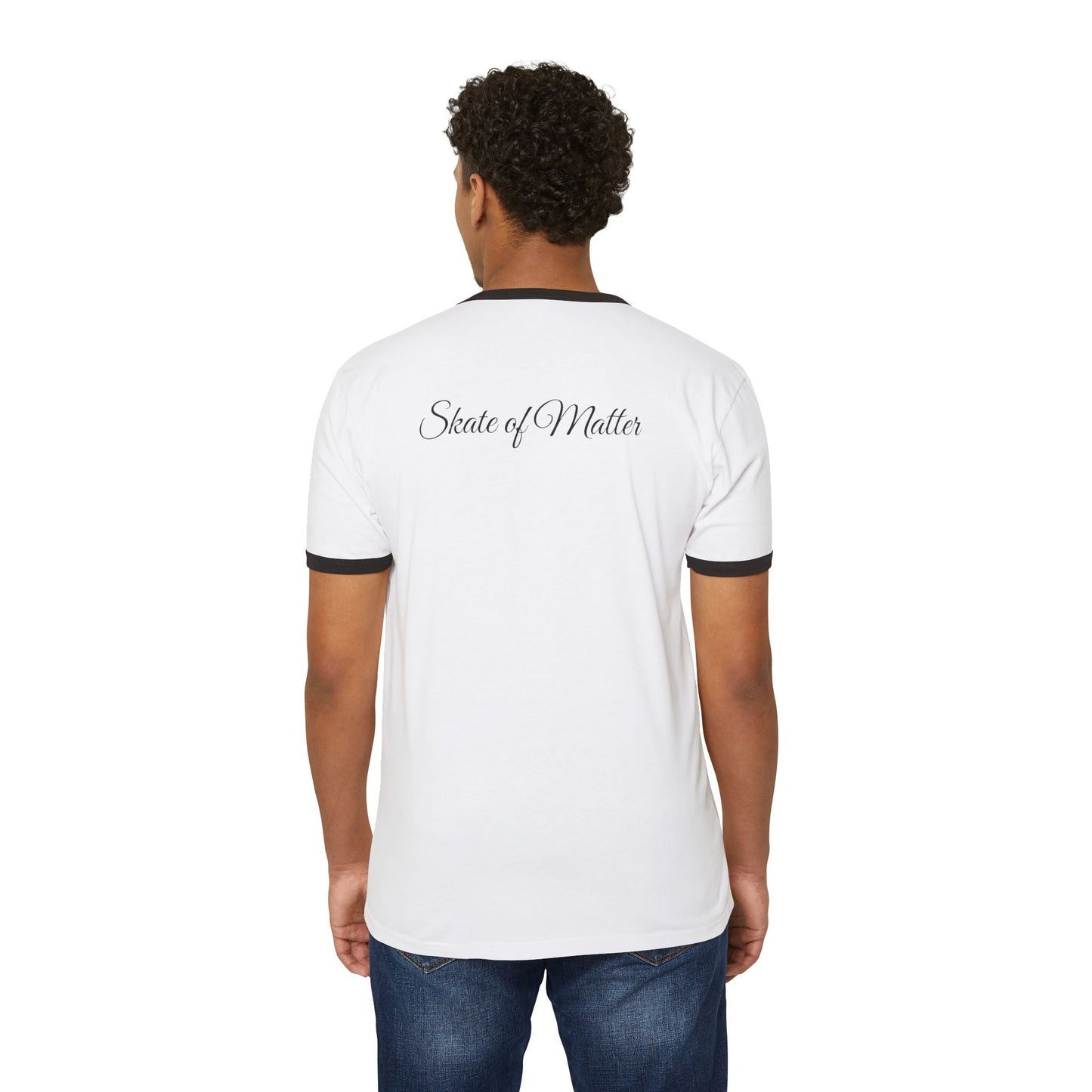 Easily Distracted by Skates Unisex Cotton Ringer T-Shirt