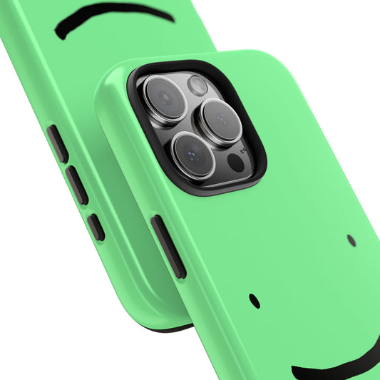 Simple Smile Green Face Tough Phone Case | Other
