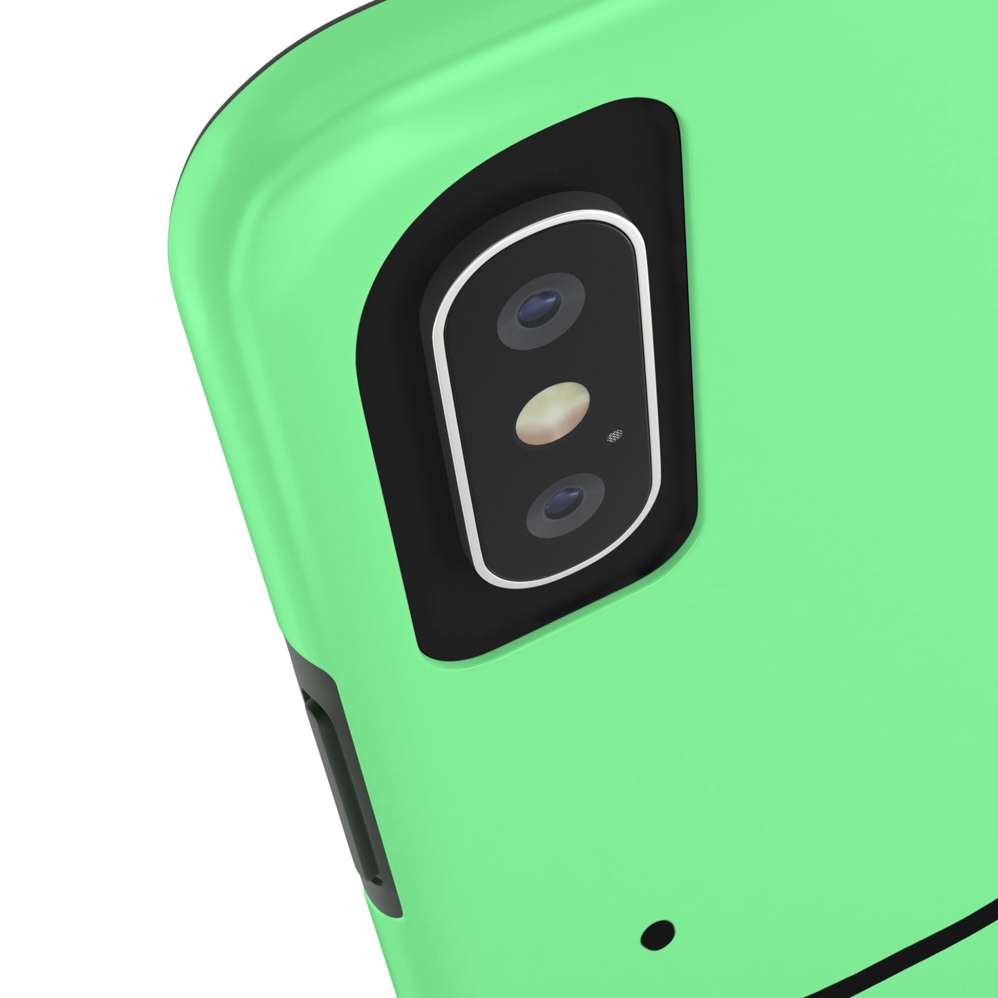 Simple Smile Green Face Tough Phone Case | Other