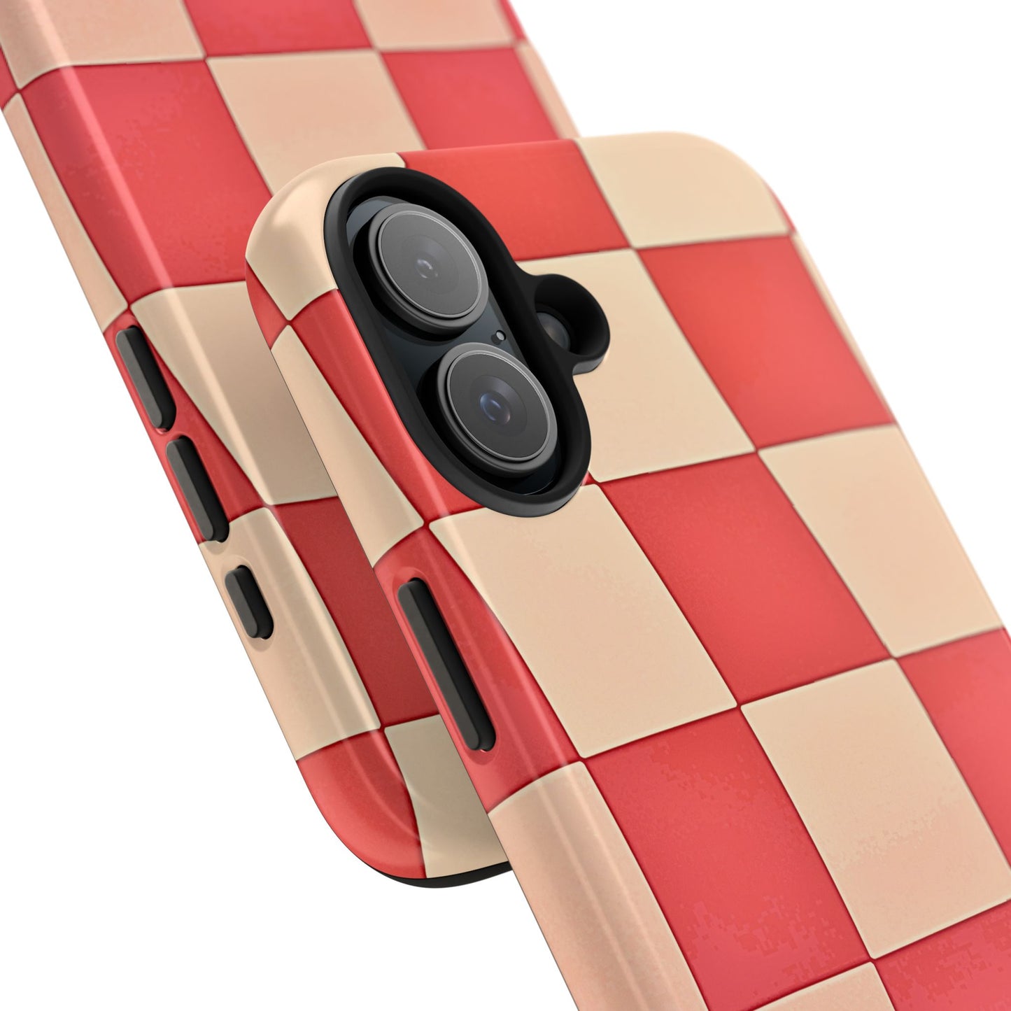 Preppy Checkered Pink Tough Phone Case | Aesthetic