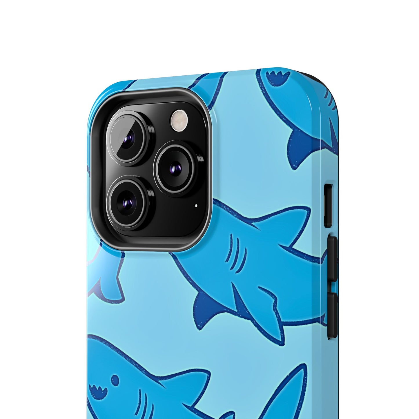 Smiley Shark Fun Pattern Tough Phone Case | Animals