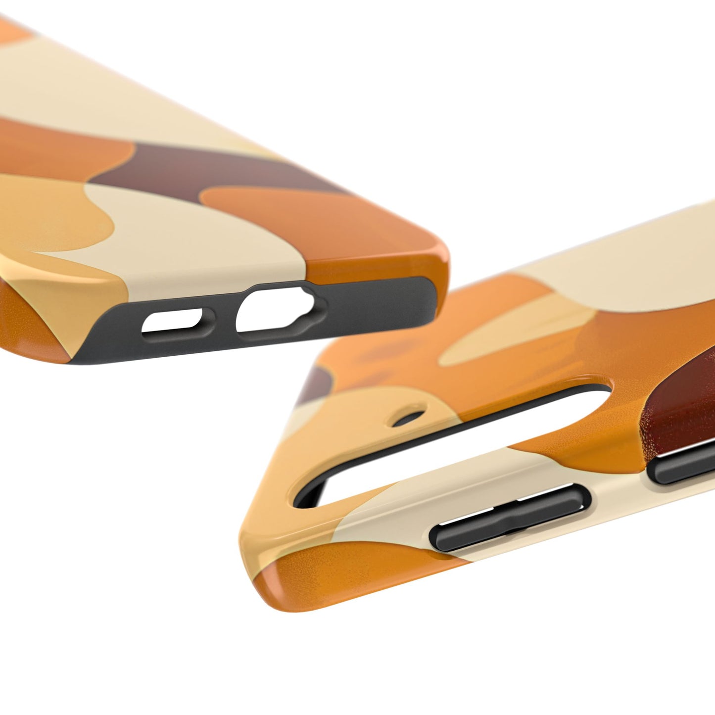 Funda/Cubierta resistente para teléfono con diseño en beige y marrón Earth Harmony | Estética