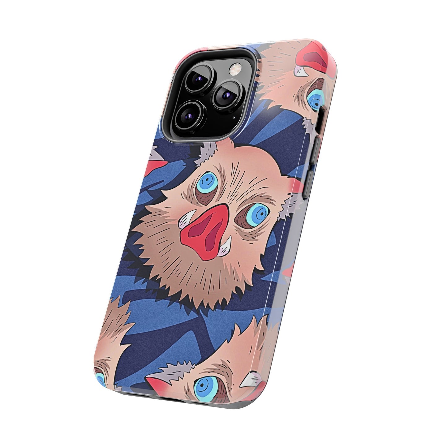 Inosuke Hashibira Head Pattern Tough Phone Case | Anime - Demon Slayer