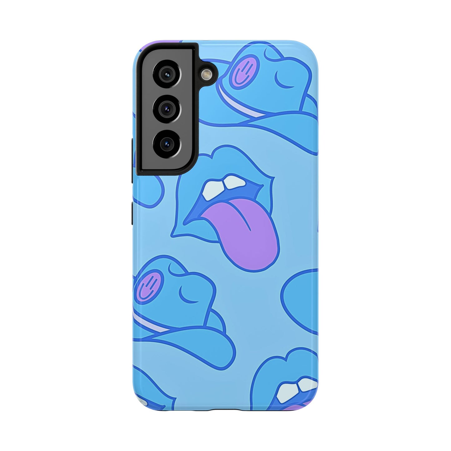 Preppy Cowboy Hat & Hot Lips Pattern (Version 2) Tough Phone Case | Aesthetic