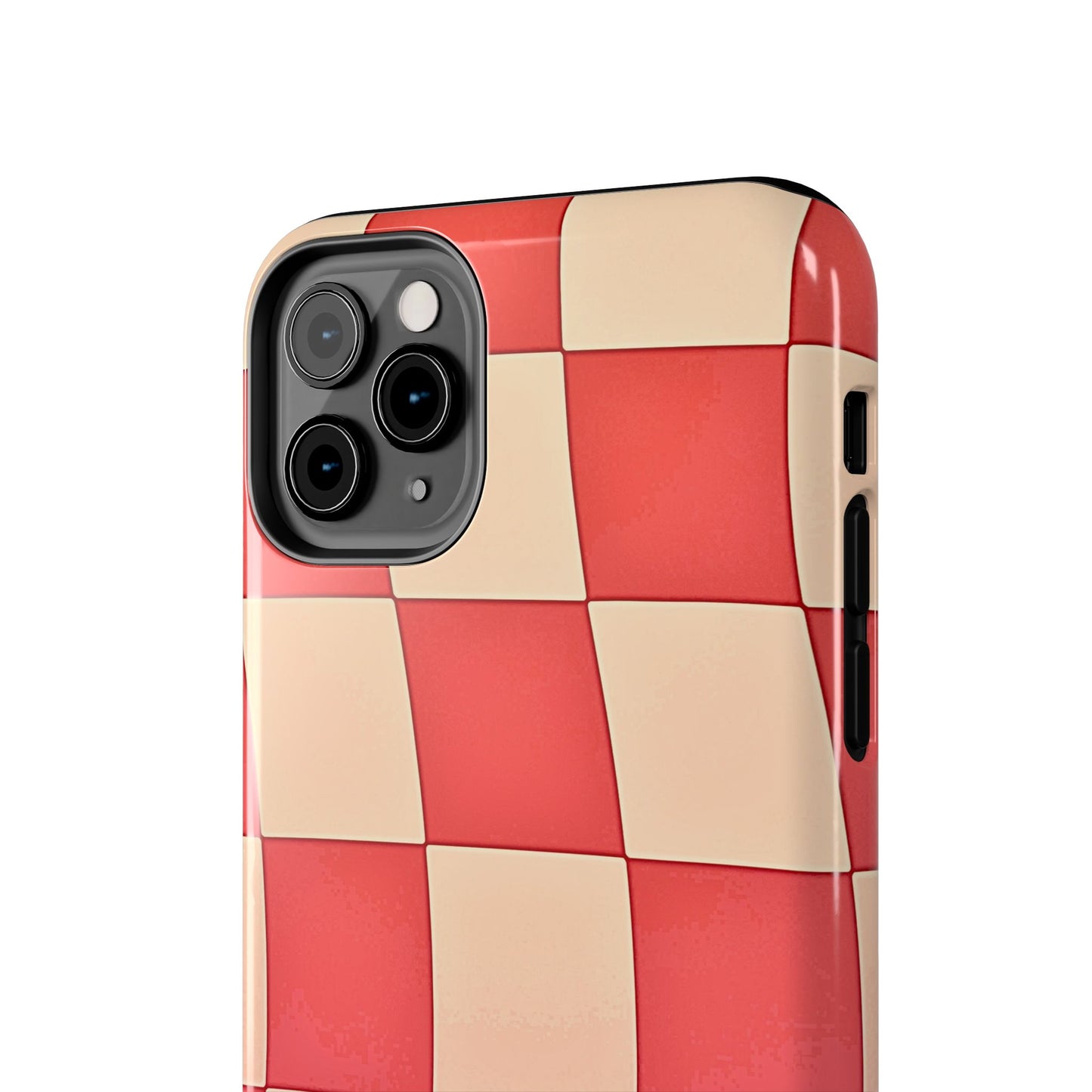 Preppy Checkered Pink Tough Phone Case | Aesthetic