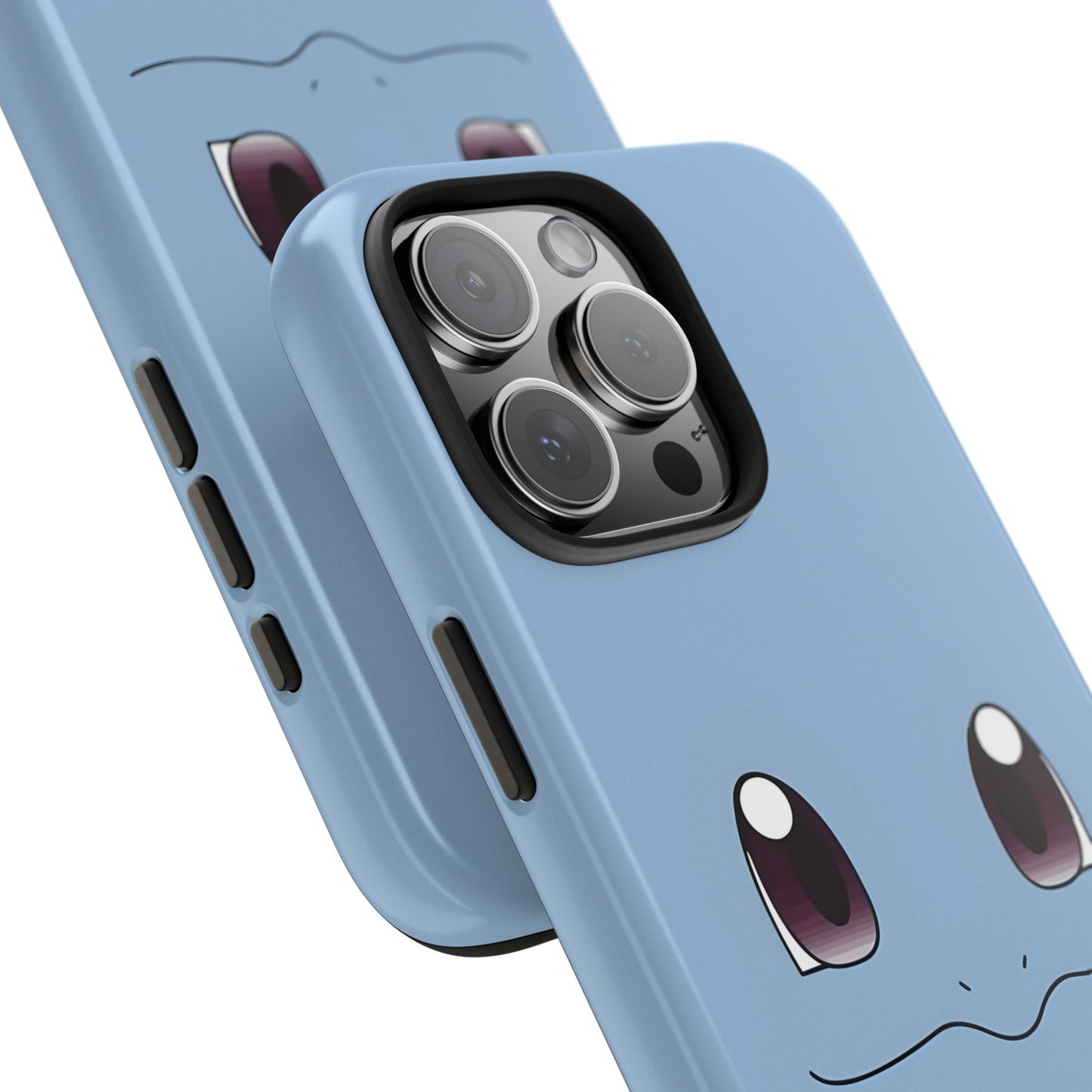 Blue Turtle Simple Blue Smile Tough Phone Case | Anime
