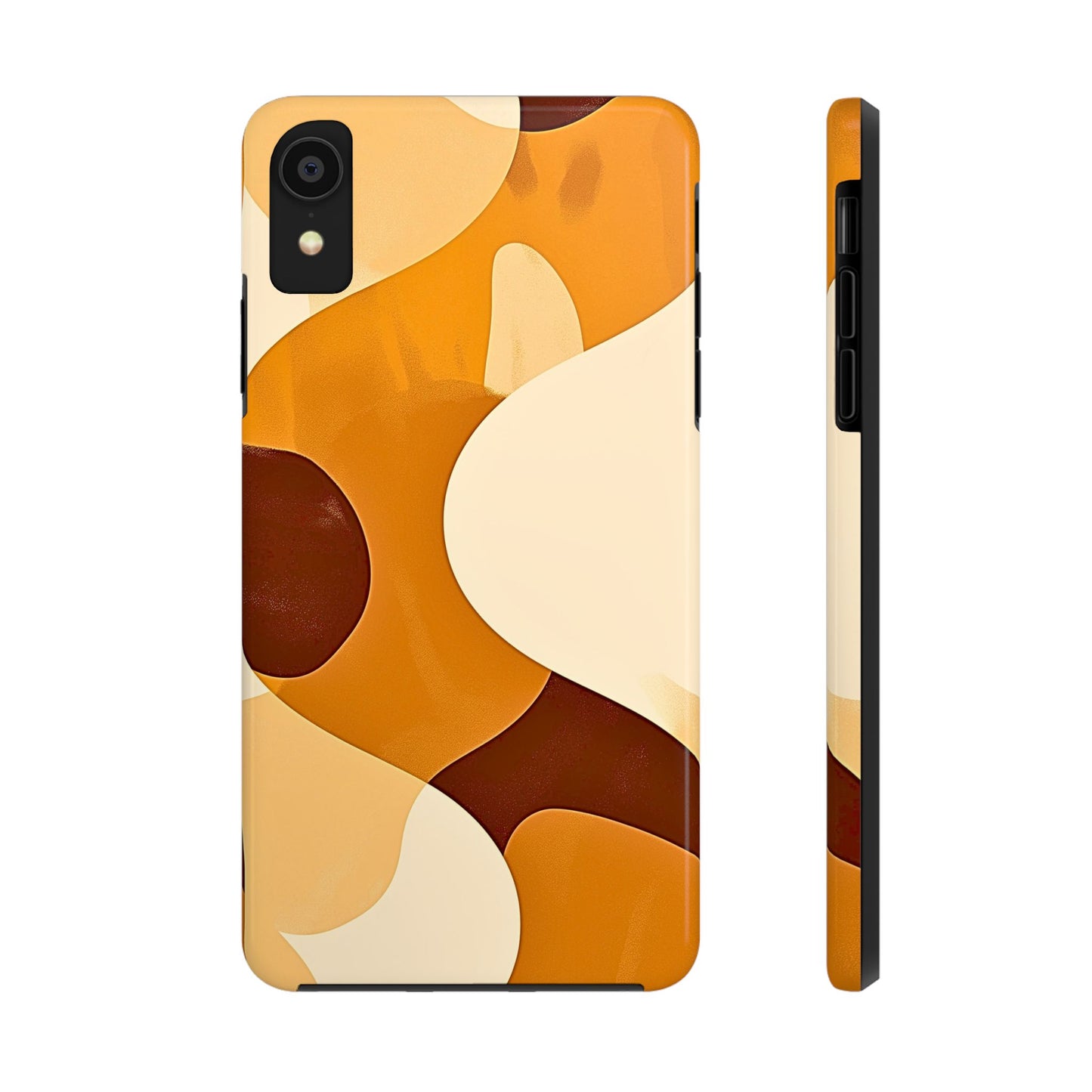 Funda/Cubierta resistente para teléfono con diseño en beige y marrón Earth Harmony | Estética