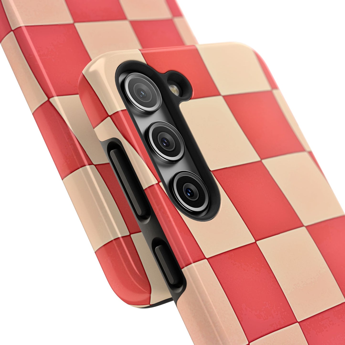 Preppy Checkered Pink Tough Phone Case | Aesthetic