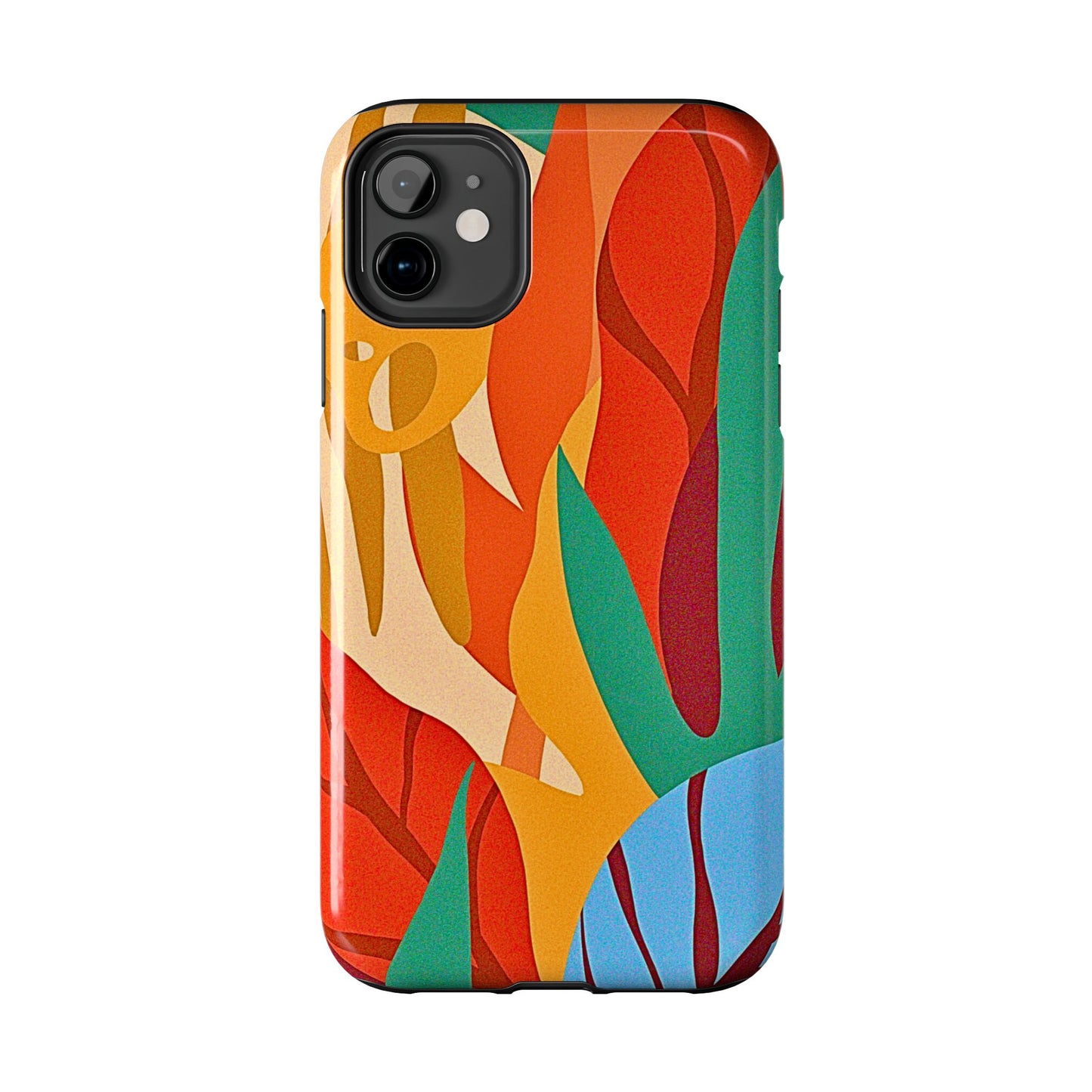 Abstract Autumn Leaves Tough Phone Case | Aesthetic