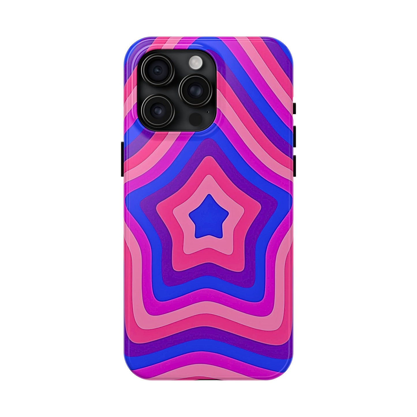 Funda resistente para teléfono con diseño de estrella retro | Estética
