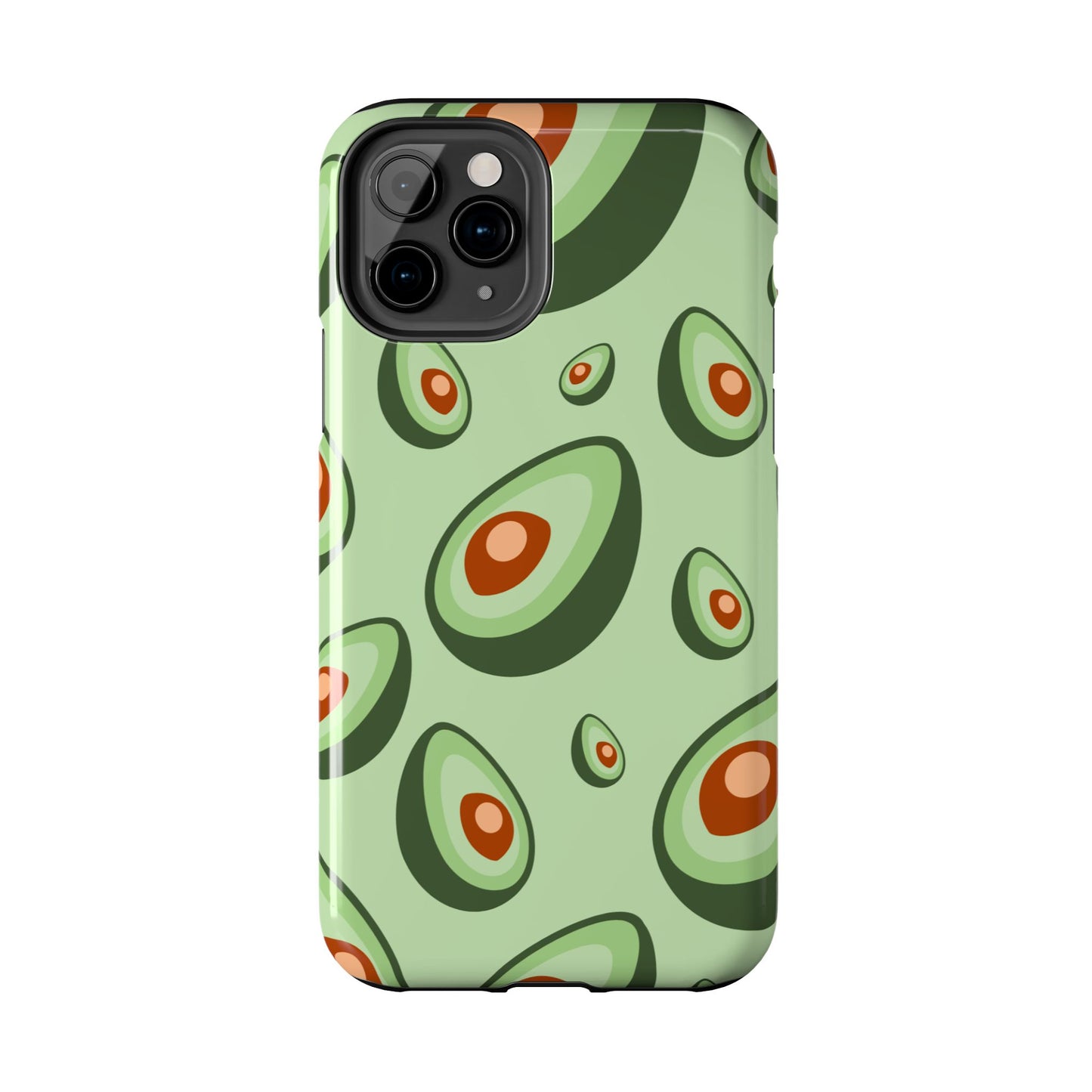 Trendy Avocado Pattern Green Aesthetic Minimal Fruit Phone Case | Food