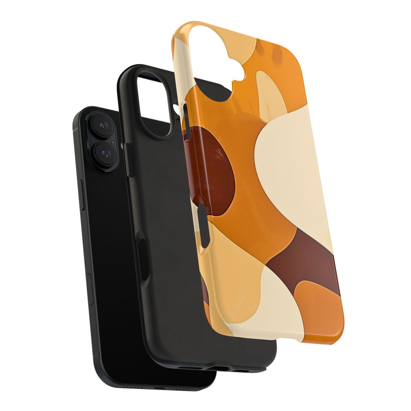 Funda/Cubierta resistente para teléfono con diseño en beige y marrón Earth Harmony | Estética