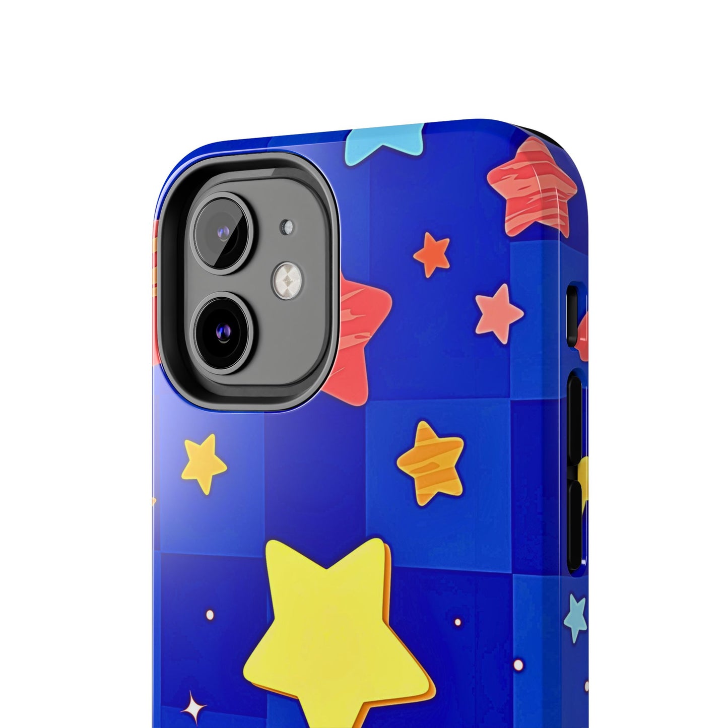 Vibrant Preppy Stars Pattern Tough Phone Case | Aesthetic