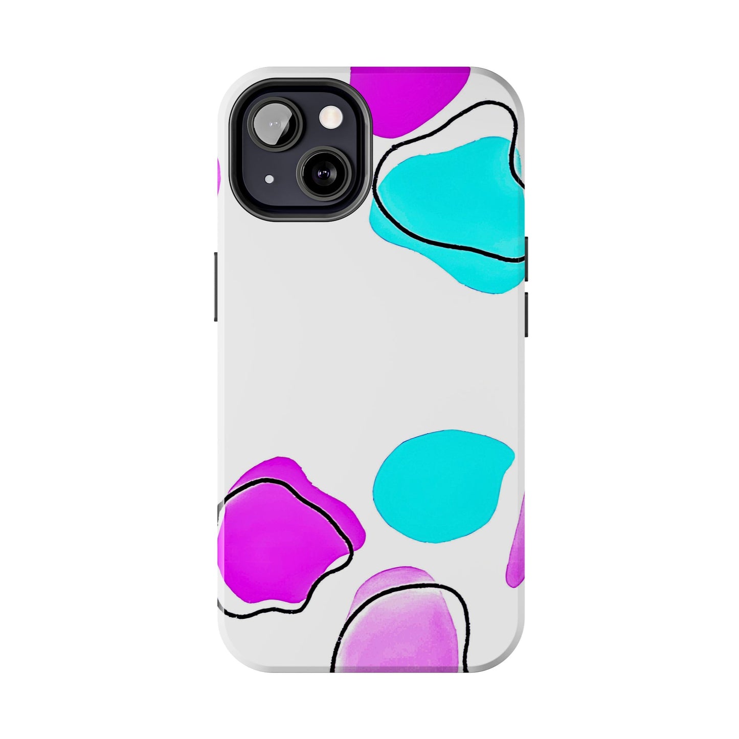 Abstract Shapes Preppy Pastel Style (Version 2) Tough Phone Case | Aesthetic