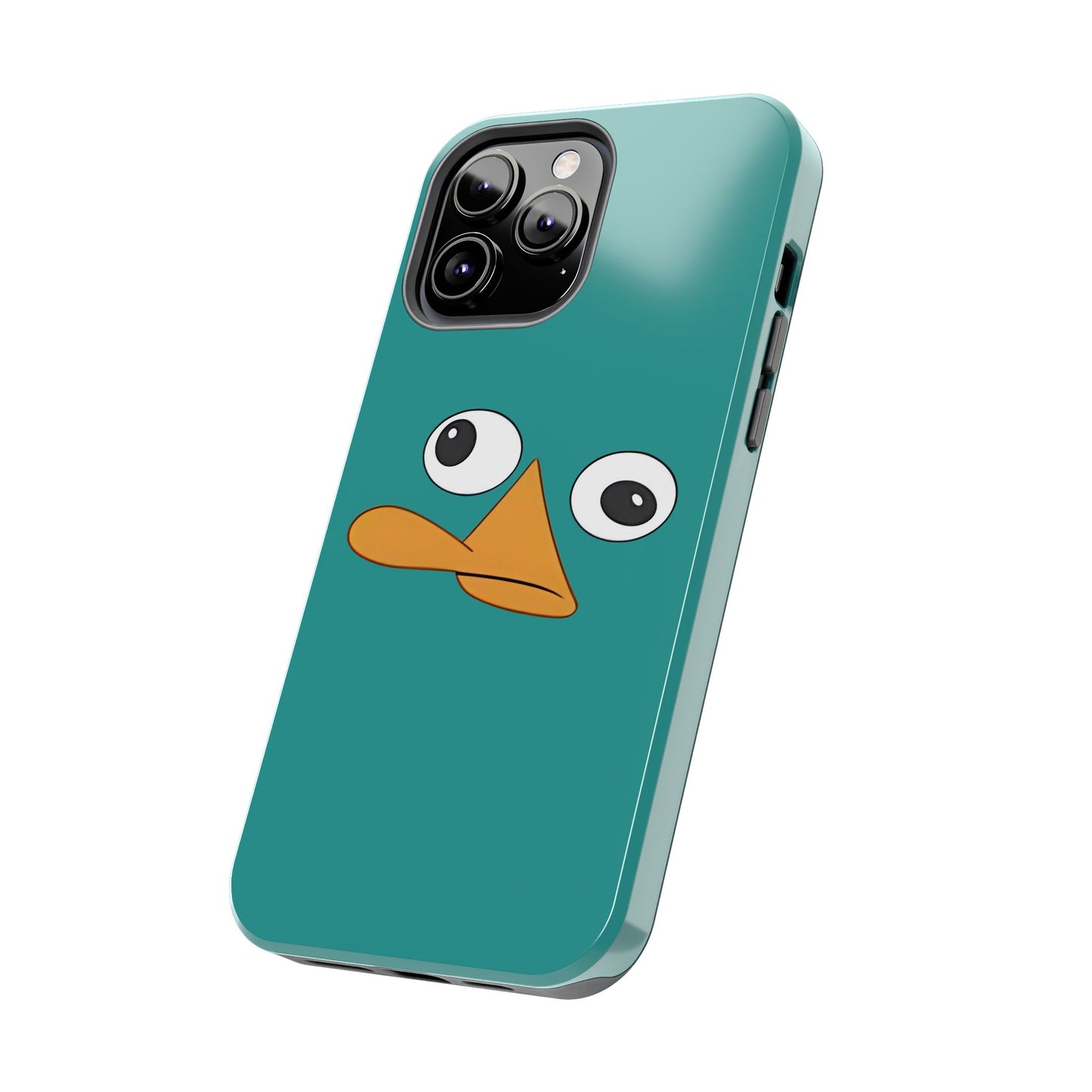 Phineas and Ferb Perry Platypus Eyes Teal Expression Tough Phone Case | Cartoon