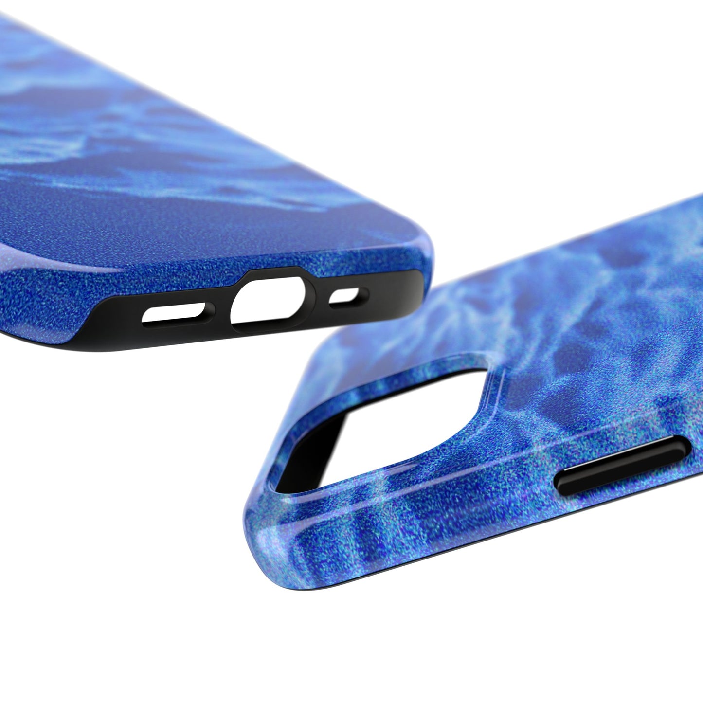 Blurred Ocean Waves Dark Blue Tough Phone Case | Aesthetic