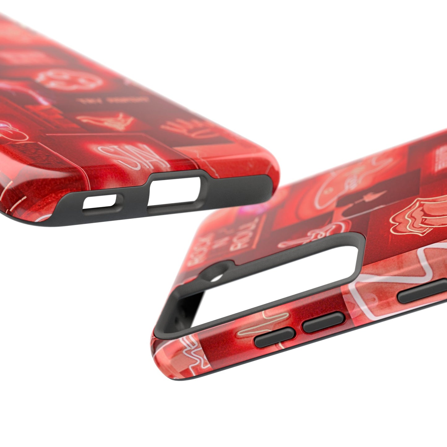 Red Neon Style Tough Phone Case | Aesthetic
