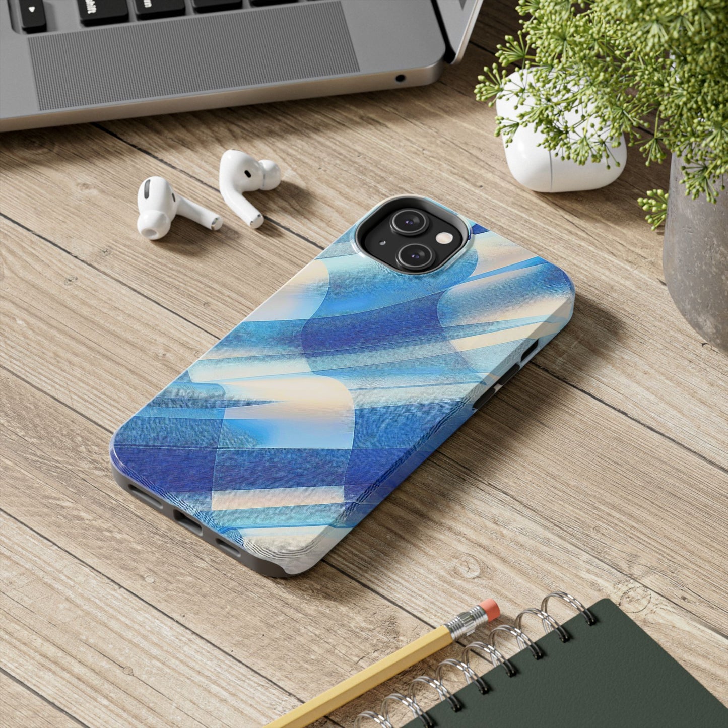 Pastel Plaid Pattern Clean Tough Phone Case | Aesthetic