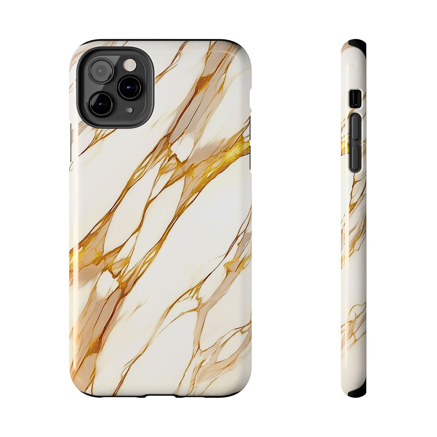 Luxury Marble Gold Vein Texture Pattern Style Tough Phone Case/Cover | Aesthetic