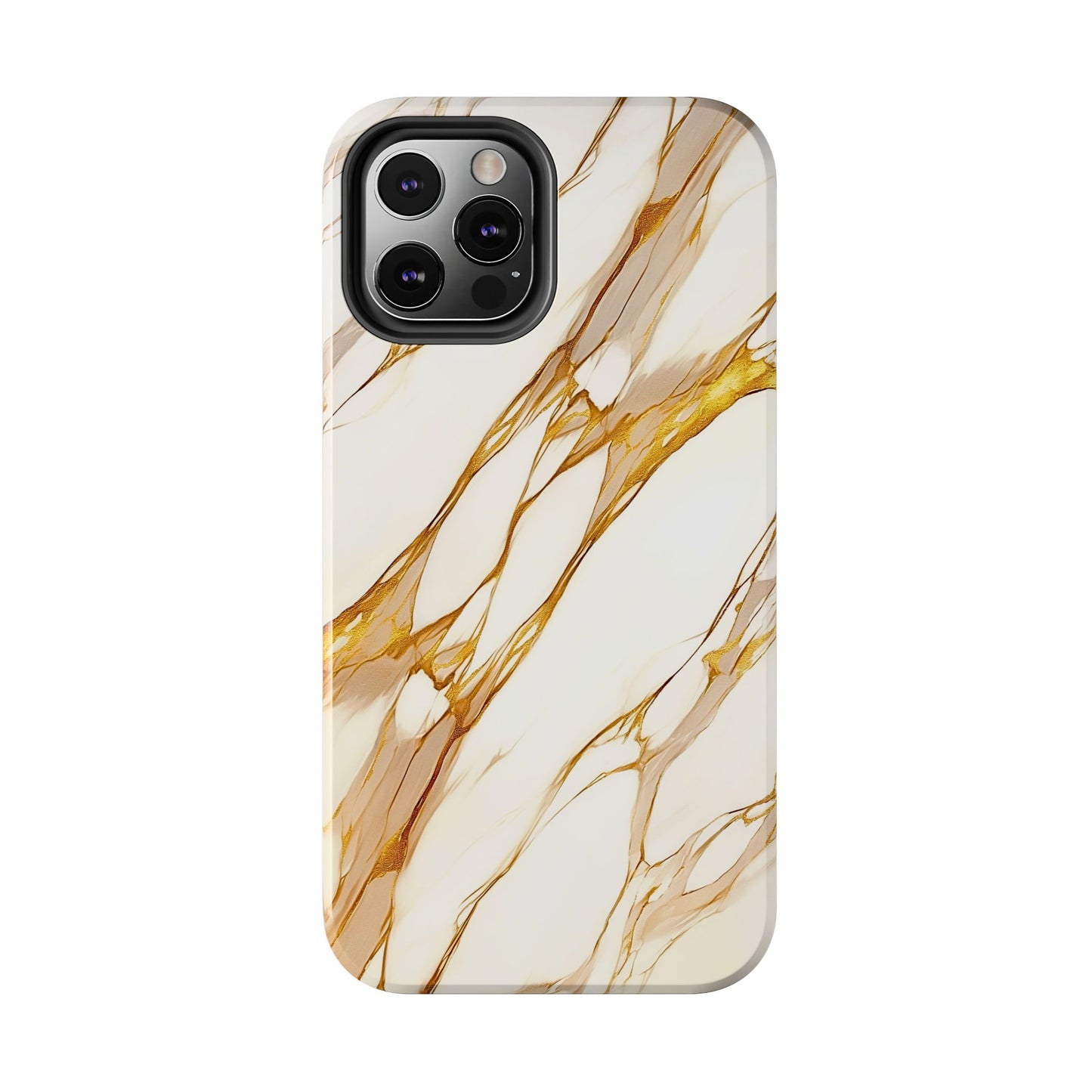 Luxury Marble Gold Vein Texture Pattern Style Tough Phone Case/Cover | Aesthetic