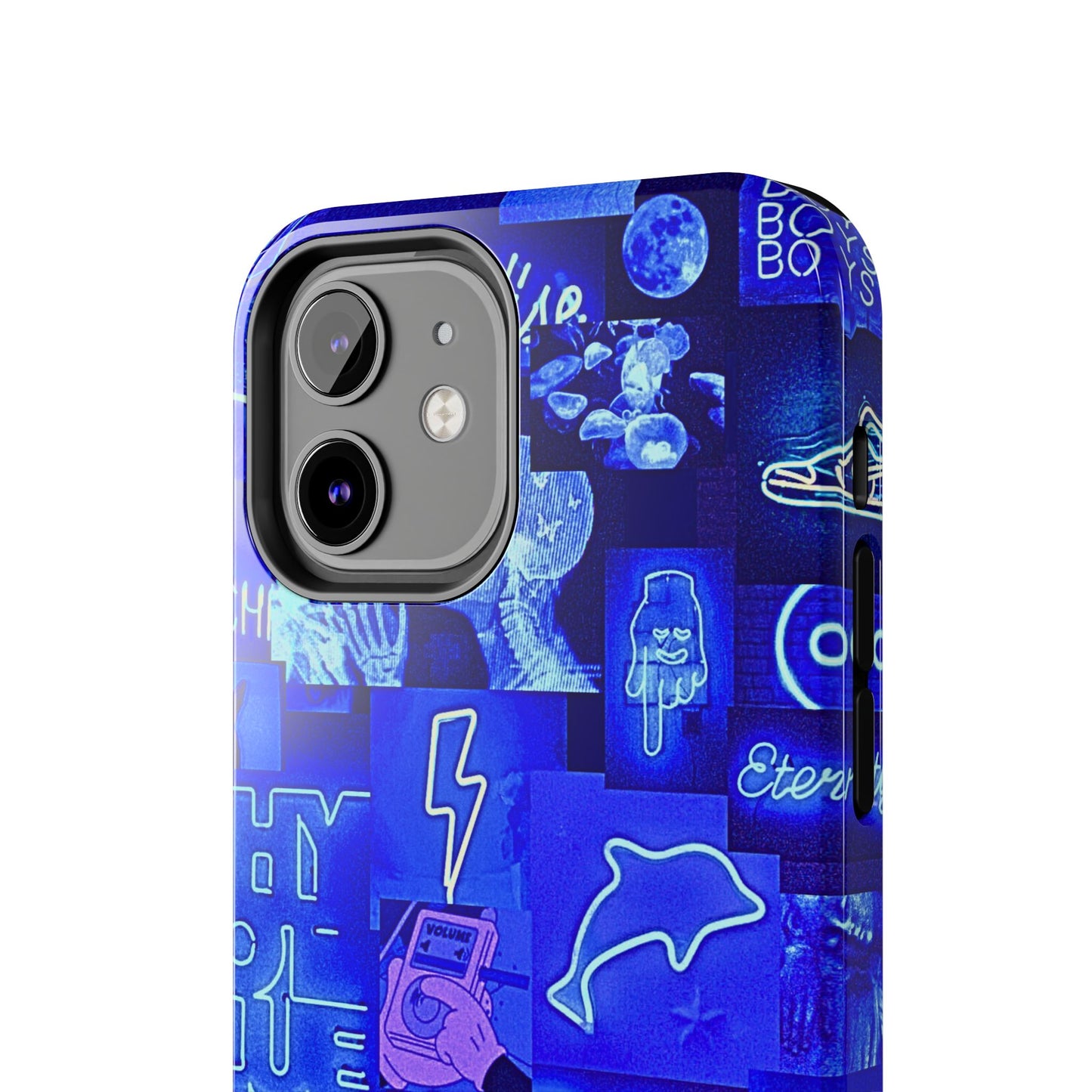 Funda resistente para teléfono con diseño de neón azul | Estética