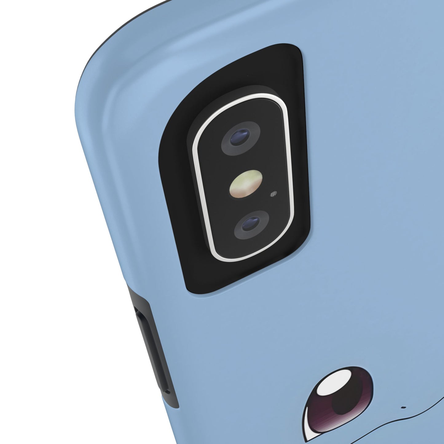 Blue Turtle Simple Blue Smile Tough Phone Case | Anime