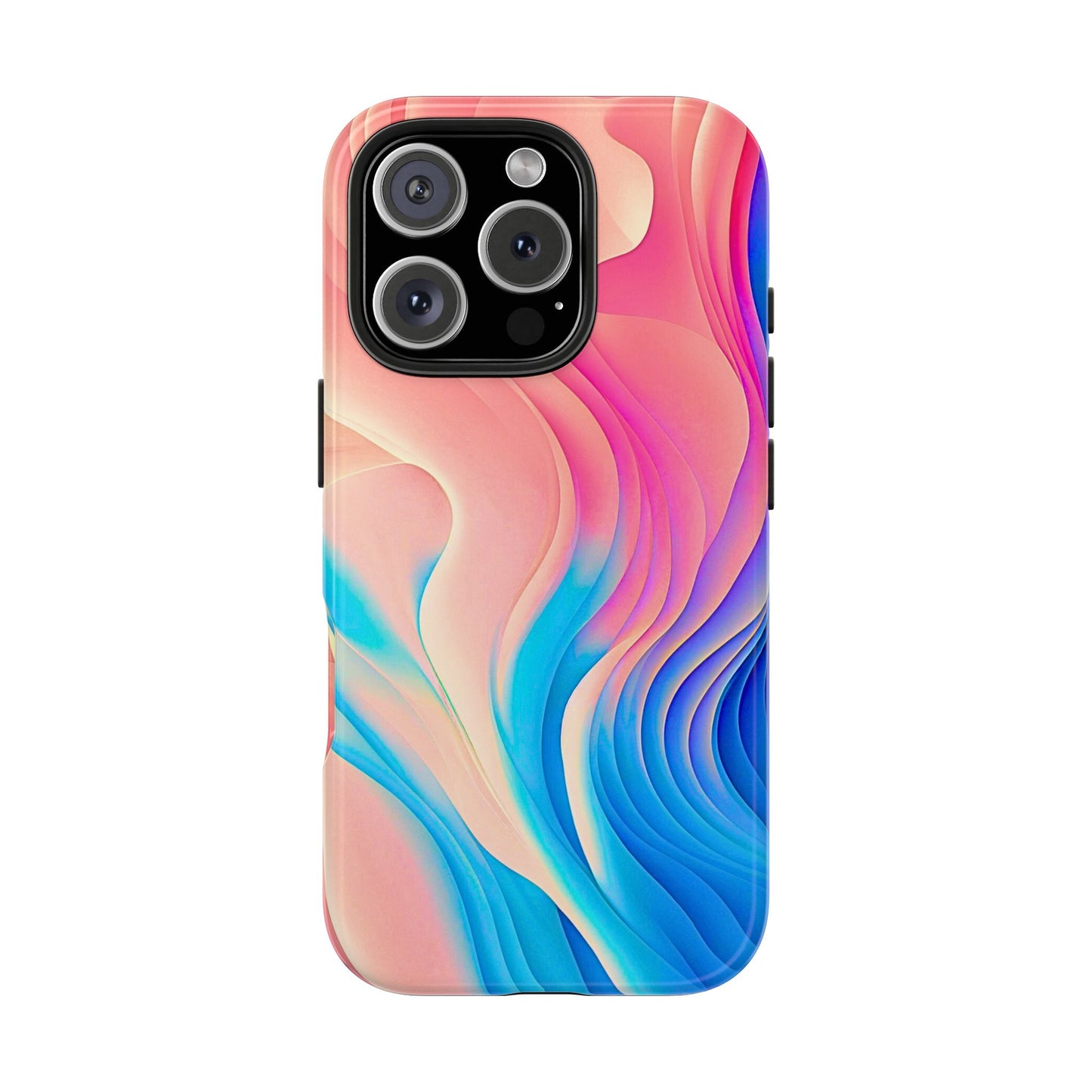 Abstract Pastel Waves Tough Phone Case | Aesthetic