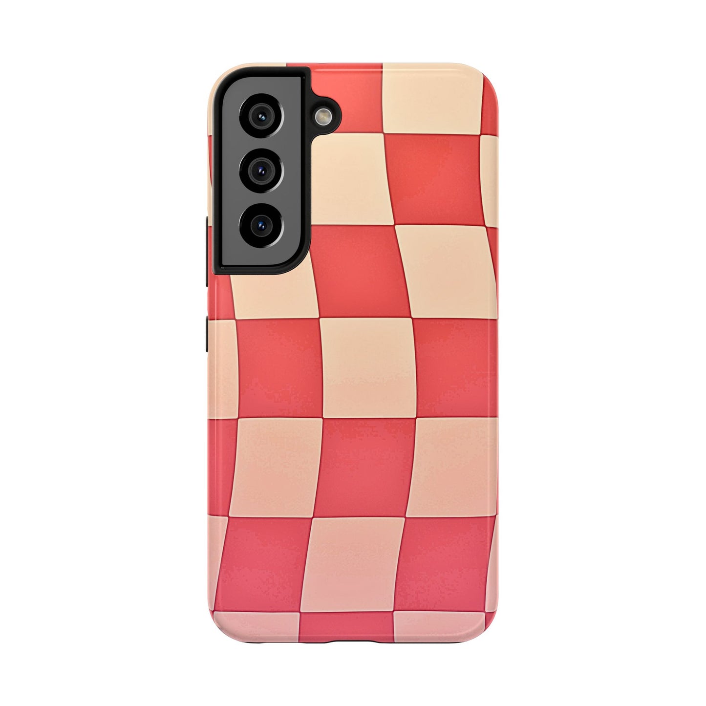 Preppy Checkered Pink Tough Phone Case | Aesthetic