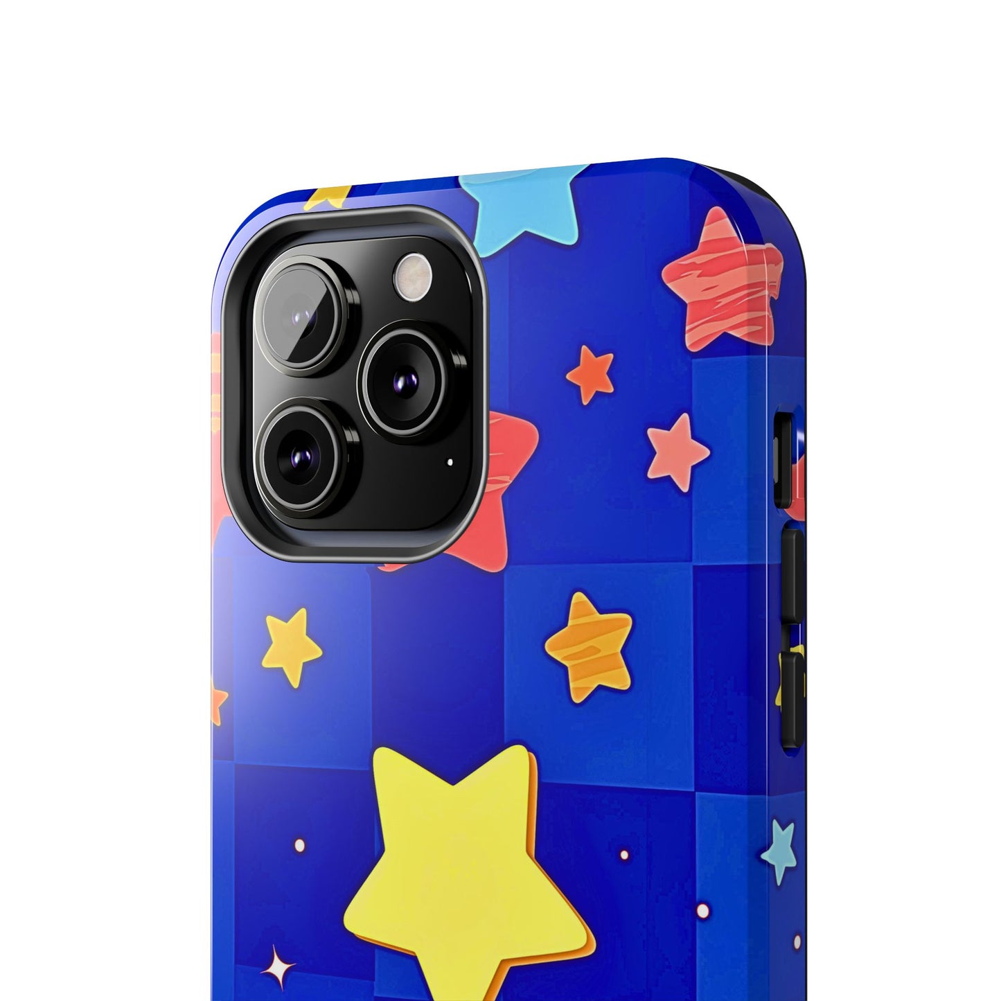 Vibrant Preppy Stars Pattern Tough Phone Case | Aesthetic
