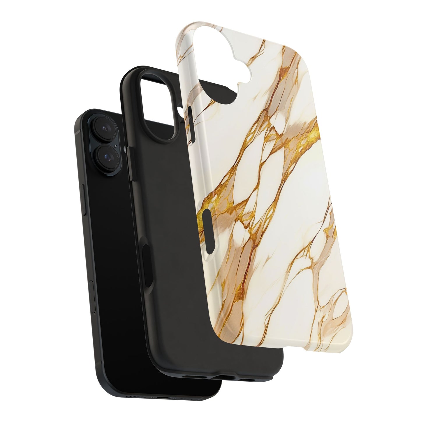 Luxury Marble Gold Vein Texture Pattern Style Tough Phone Case/Cover | Aesthetic