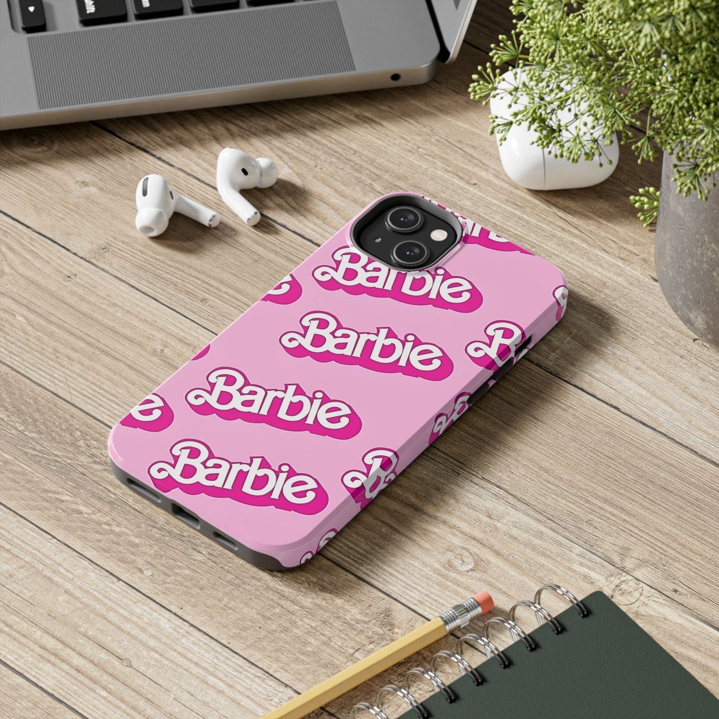 Retro Style Barbie Logo Pattern Tough Phone Case/Cover | Aesthetic