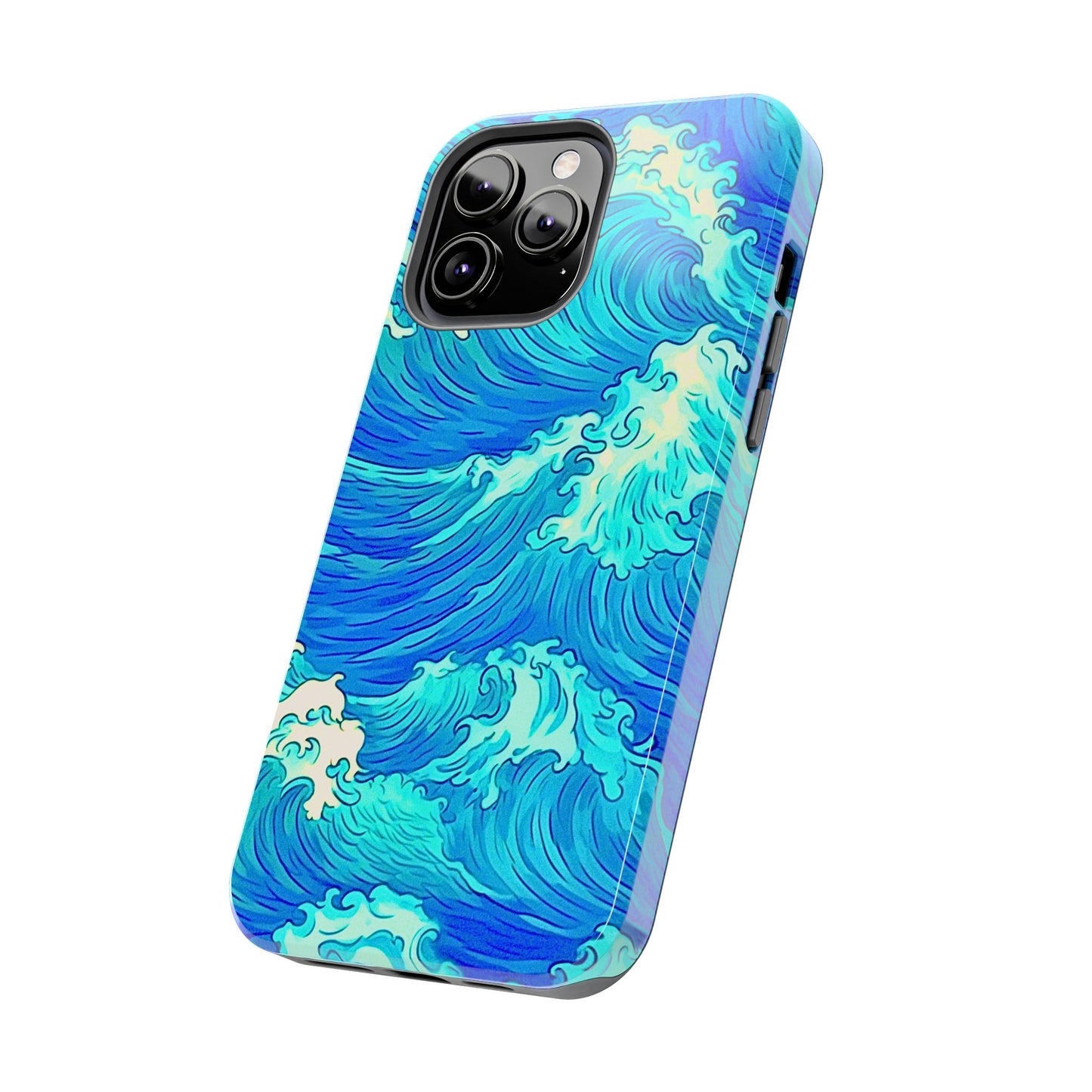 Cool Water Wave Style Tough Phone Case | Aesthetic
