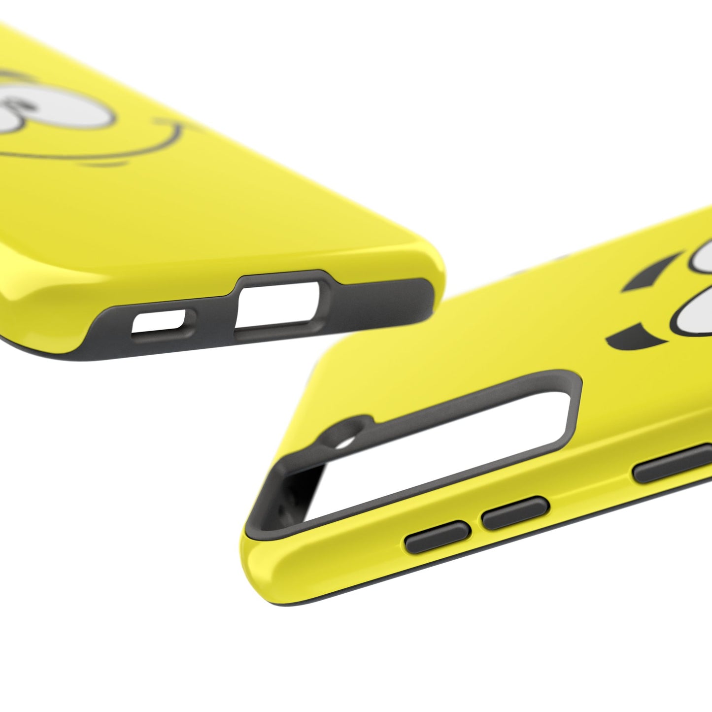 Smiley Happy Face Yellow Minimalist Cartoon Tough Phone Case | Funny