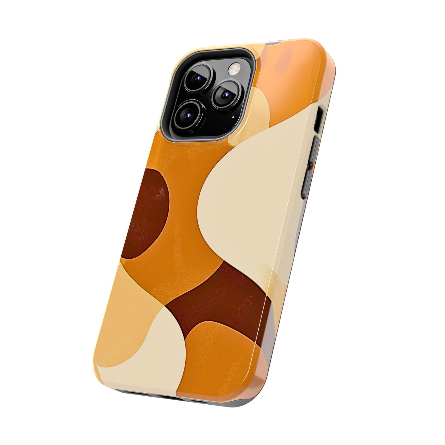 Funda/Cubierta resistente para teléfono con diseño en beige y marrón Earth Harmony | Estética