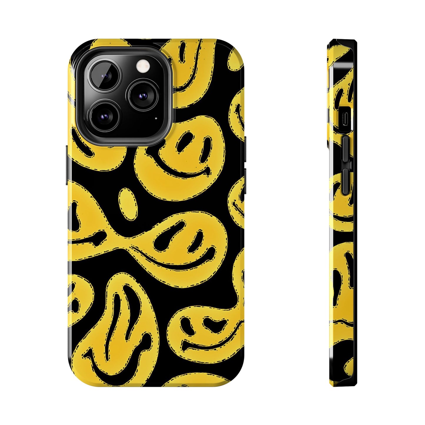 Colorful Trippy Smiley Face (Version 1) Tough Phone Case | Aesthetic