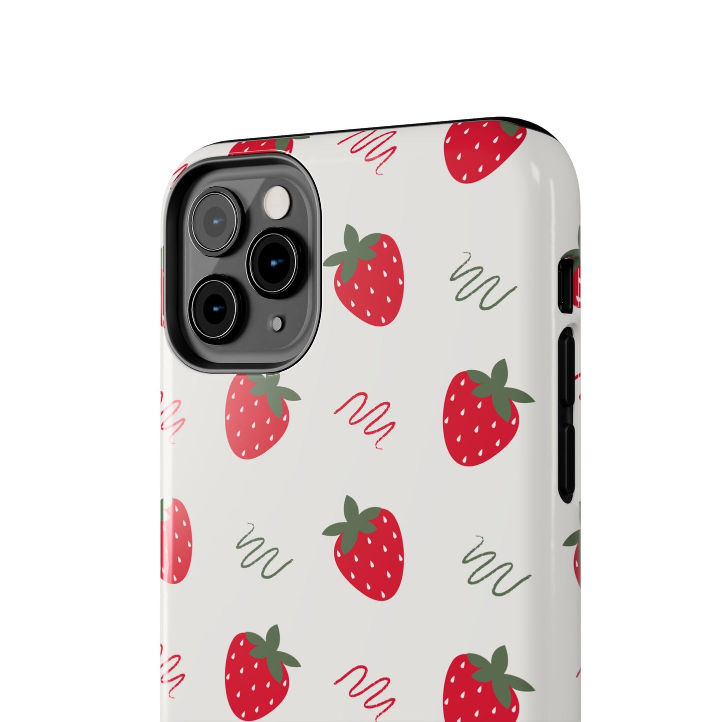 Strawberry Doodle Delight Tough Phone Case | Food
