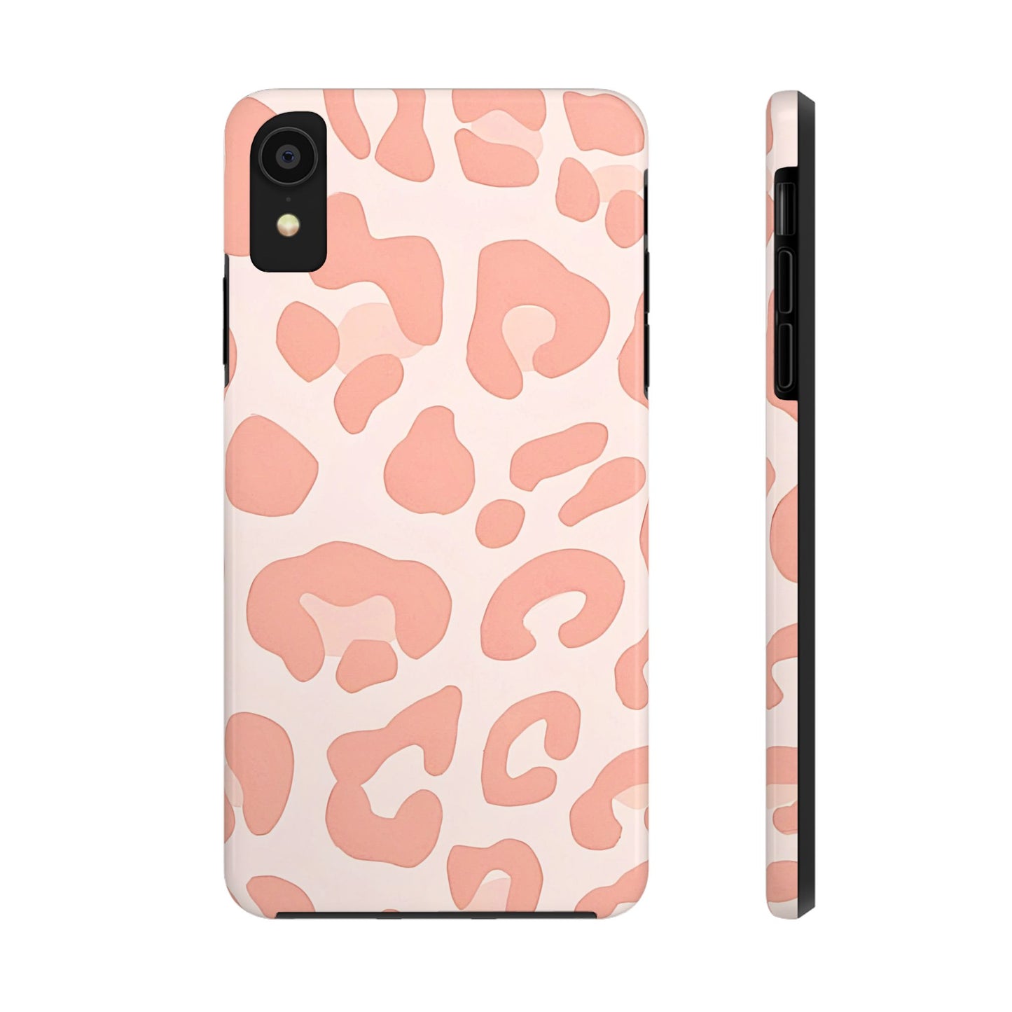 Funda resistente para teléfono con estampado de leopardo rosa preppy | Estética