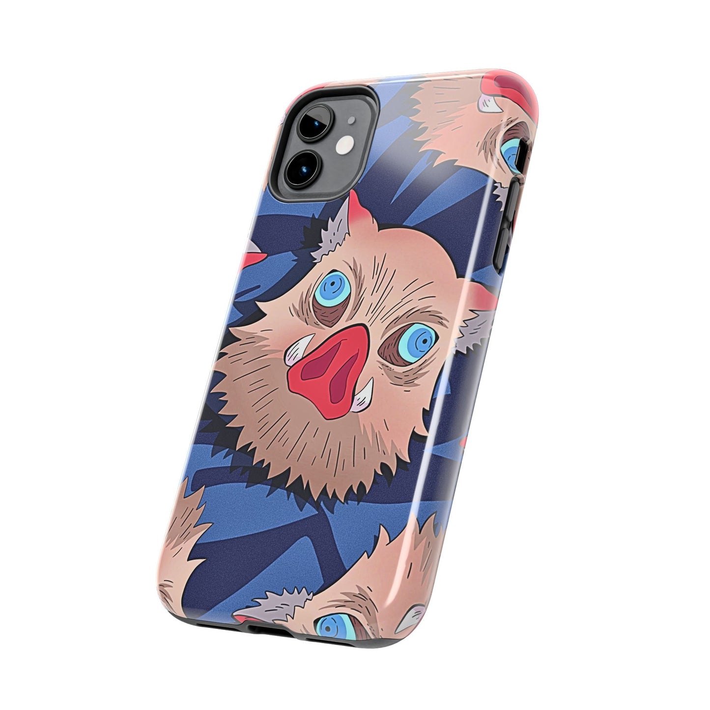 Inosuke Hashibira Head Pattern Tough Phone Case | Anime - Demon Slayer