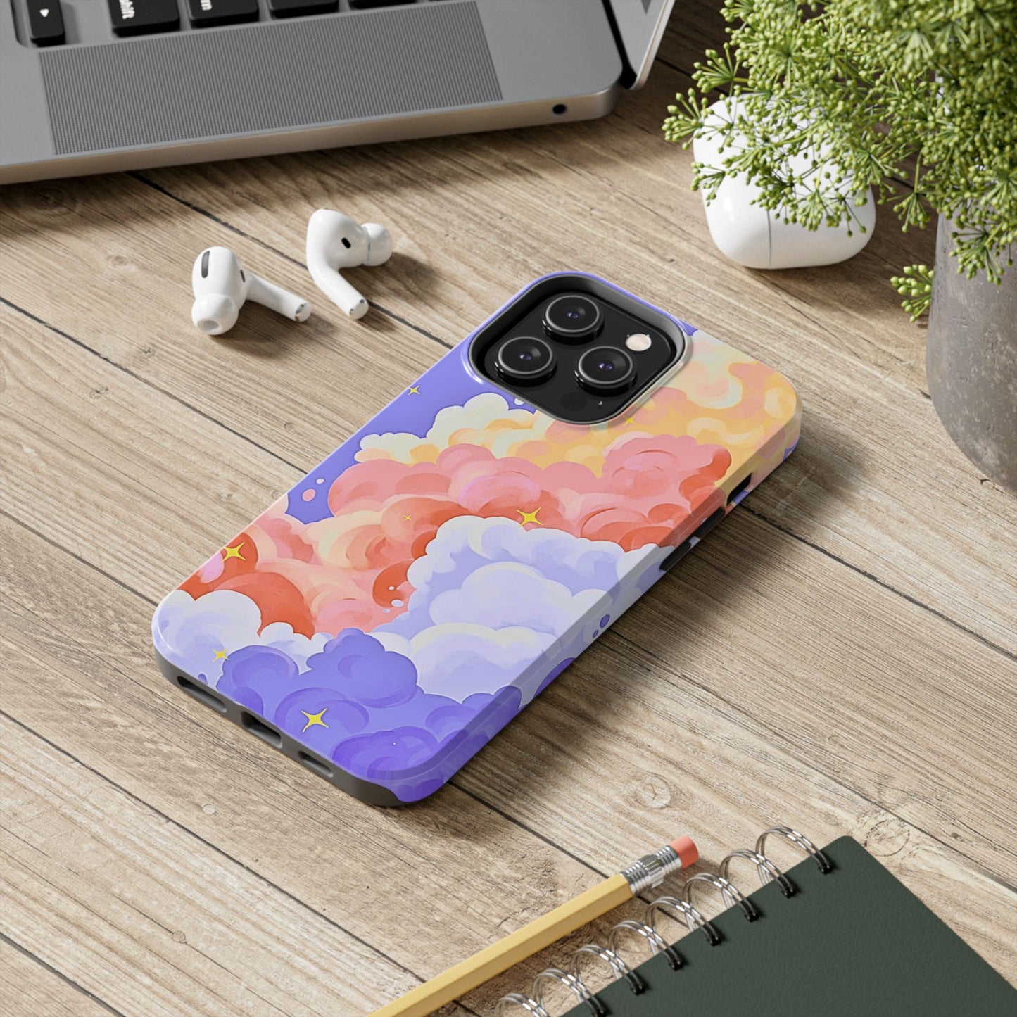 Dream Colored Clouds Style Tough Phone Case | Aesthetic