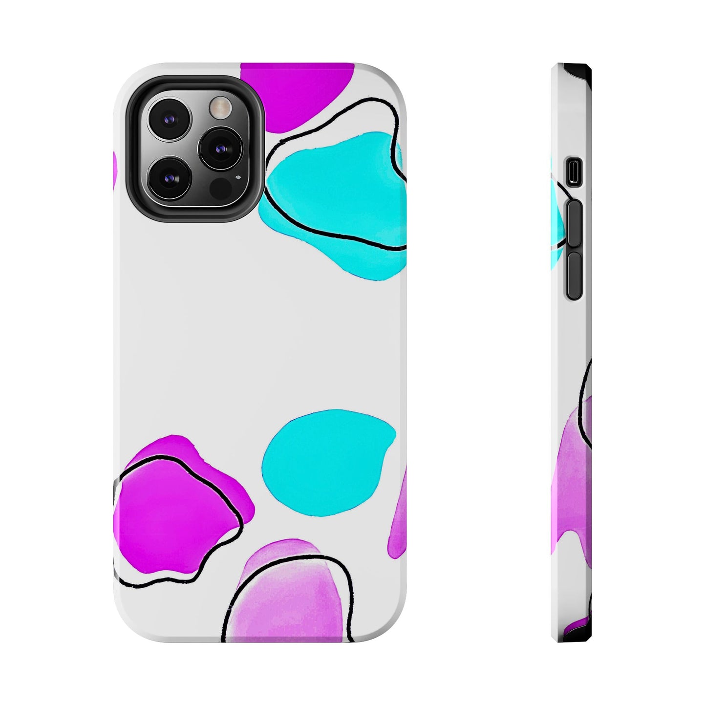 Abstract Shapes Preppy Pastel Style (Version 2) Tough Phone Case | Aesthetic