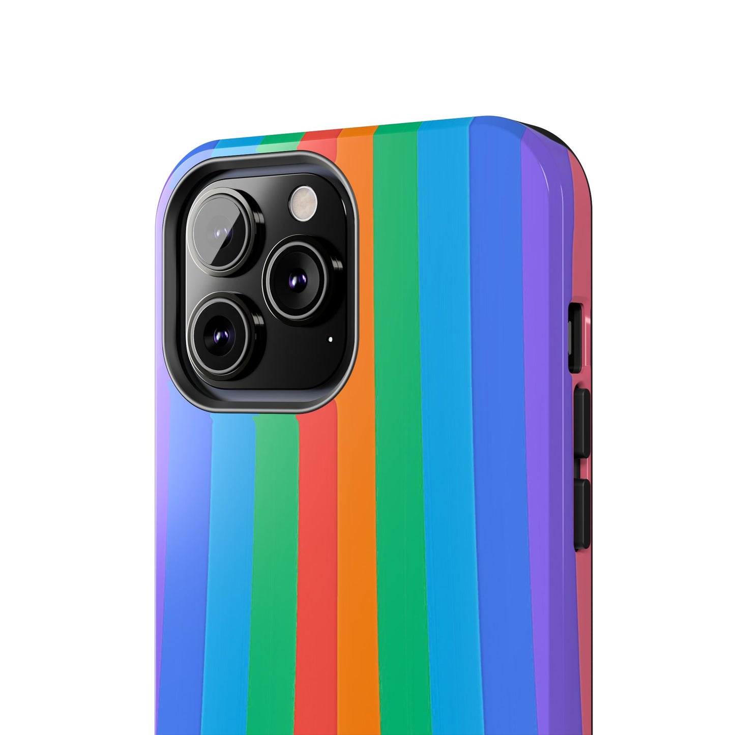 Funda resistente para teléfono con líneas de arcoíris hippies | Estética