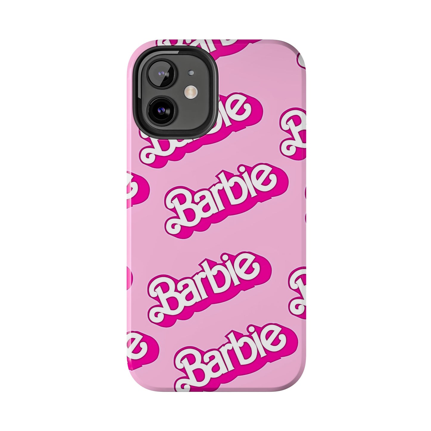 Retro Style Barbie Logo Pattern Tough Phone Case/Cover | Aesthetic