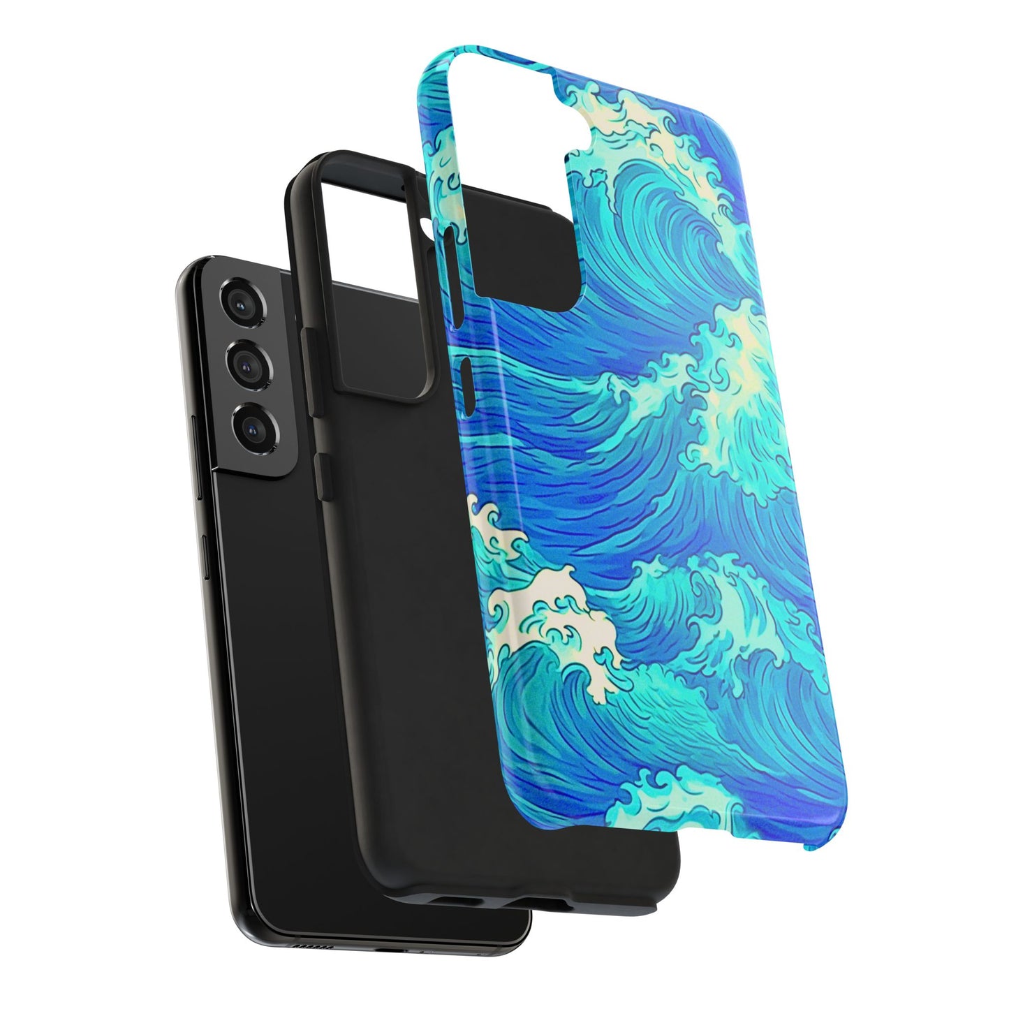 Cool Water Wave Style Tough Phone Case | Aesthetic