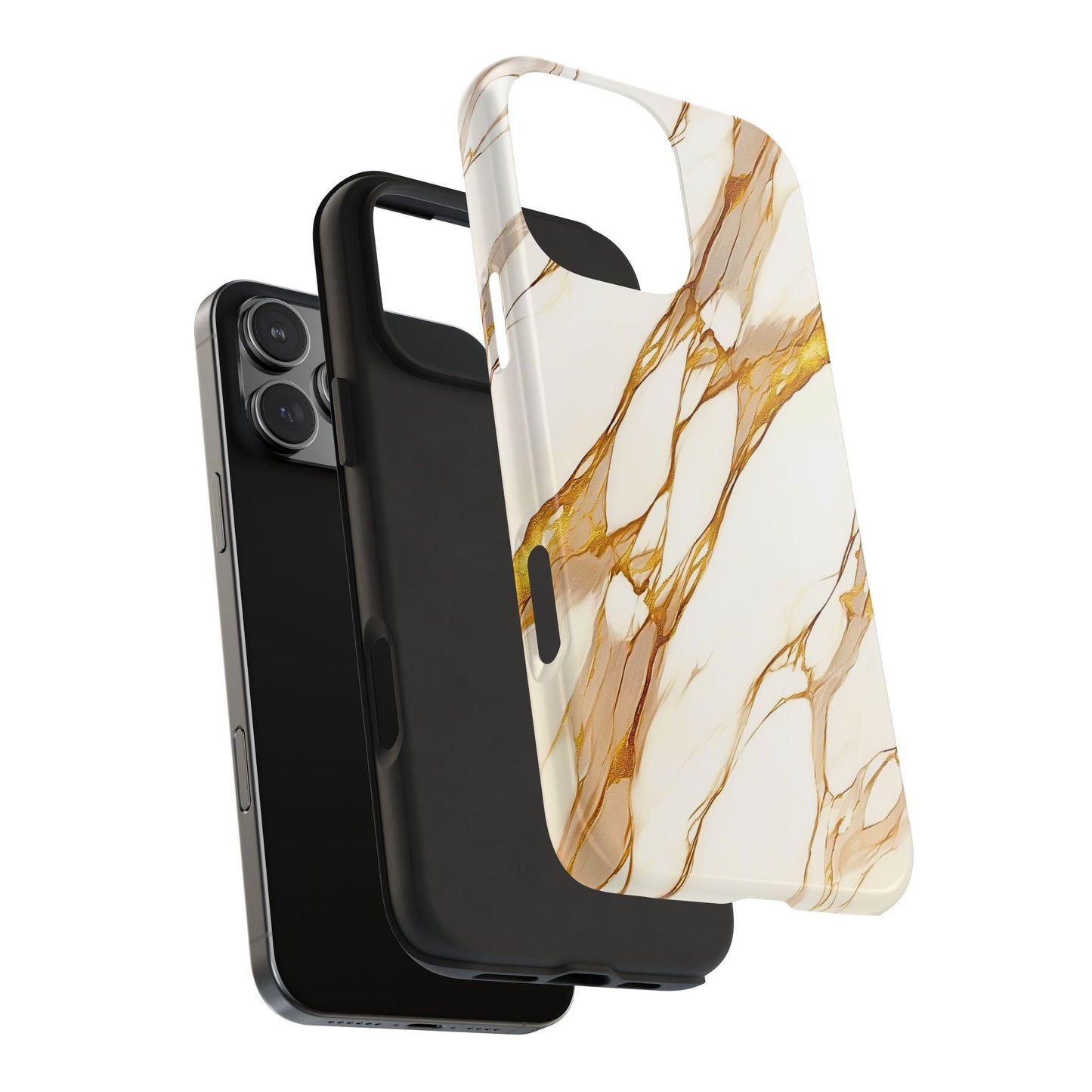 Luxury Marble Gold Vein Texture Pattern Style Tough Phone Case/Cover | Aesthetic