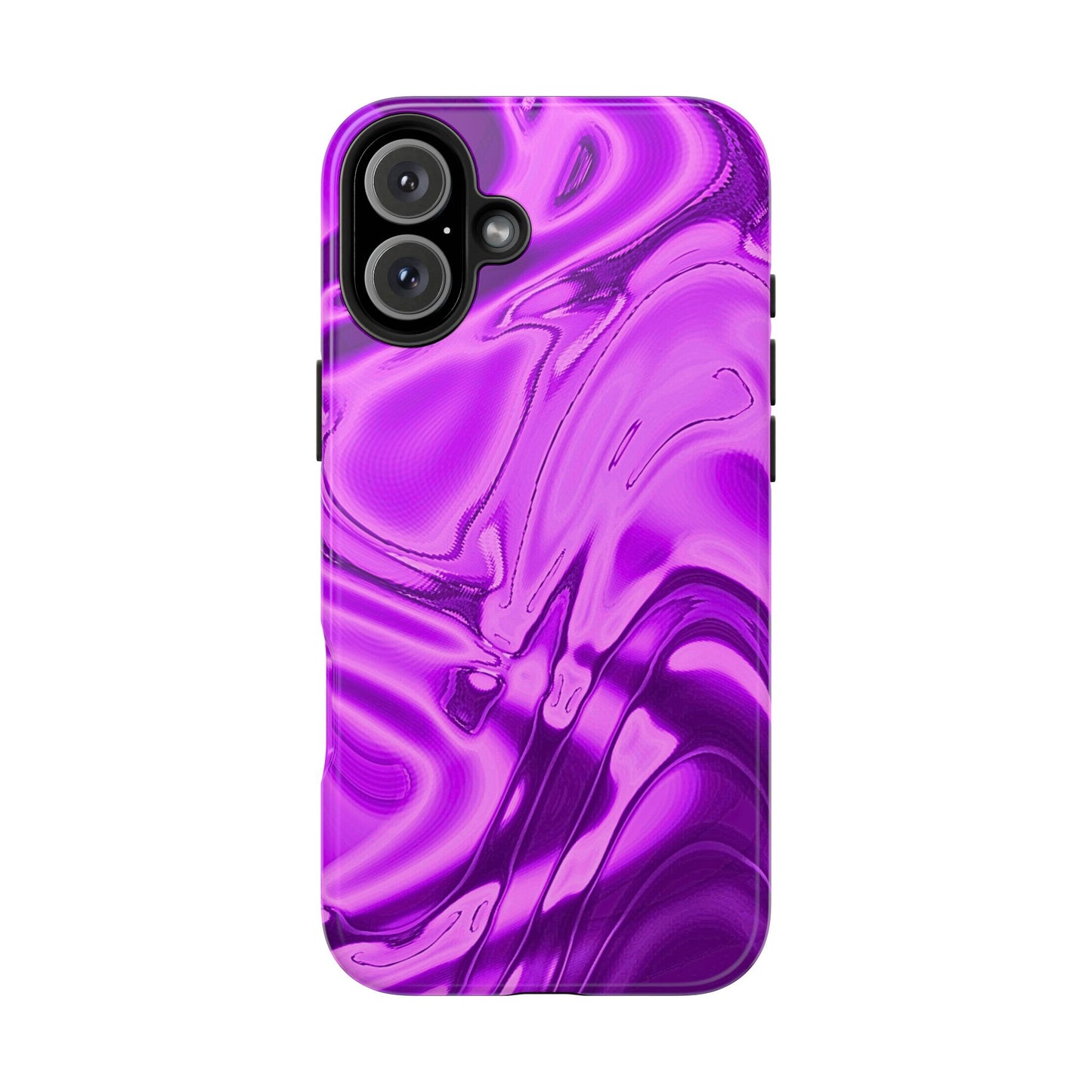 Liquid Metal Purple Tough Phone Case | Aesthetic