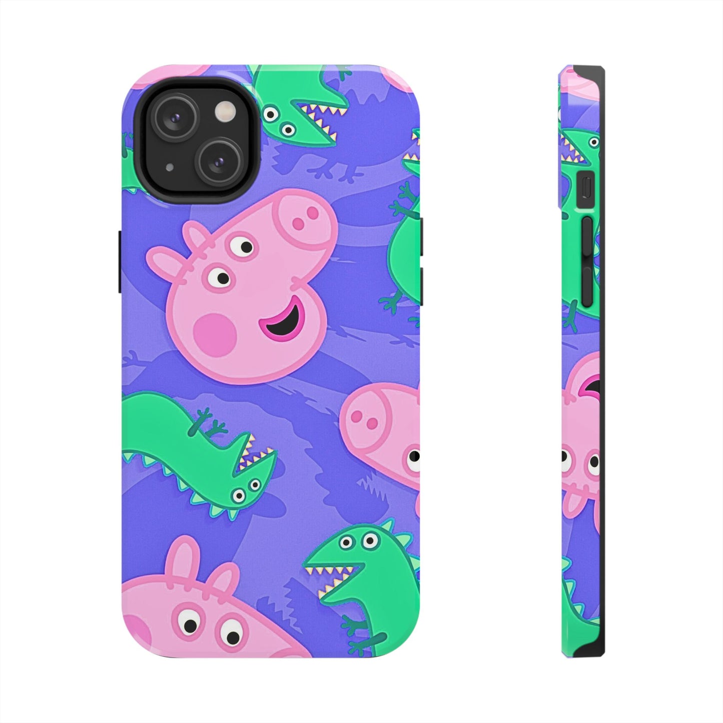 Funda rígida para móvil con diseño de dinosaurios de Peppa Pig y George | Dibujos animados - Peppa Pig
