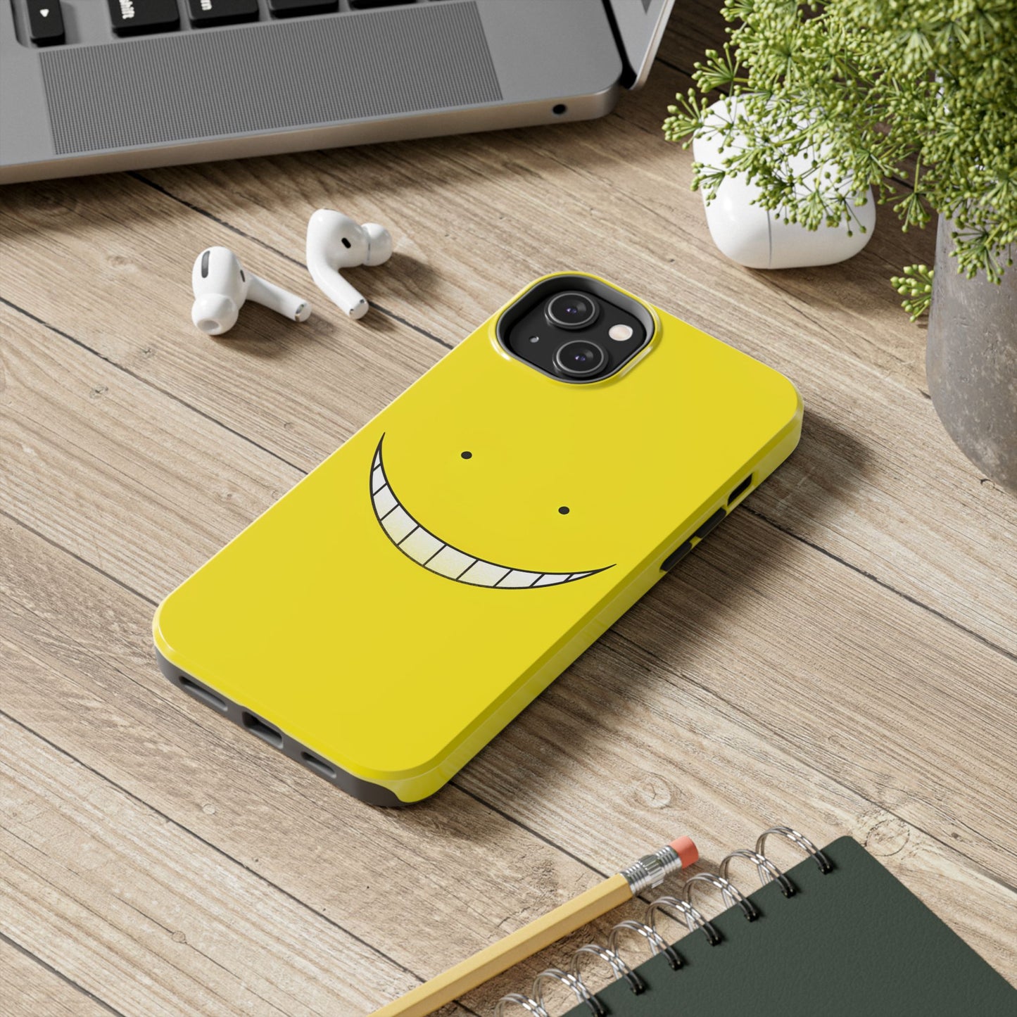 Assassination Classroom Koro-sensei Yellow Face Design Tough Phone Case | Anime