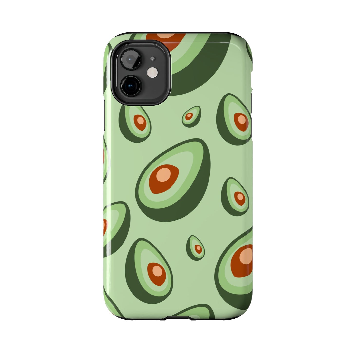 Trendy Avocado Pattern Green Aesthetic Minimal Fruit Phone Case | Food