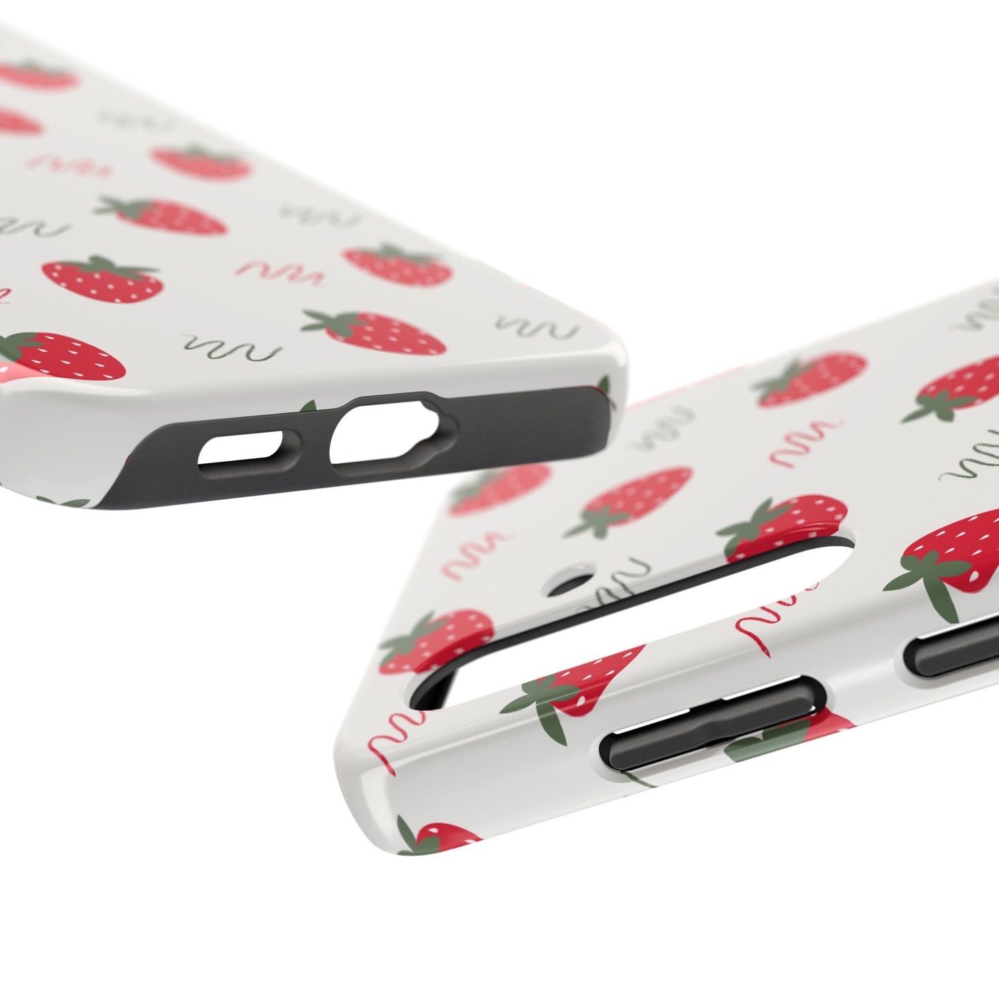 Strawberry Doodle Delight Tough Phone Case | Food